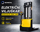Paletar 1,5T- ELEKTRIČNI PWS10/15S (viljuškar)